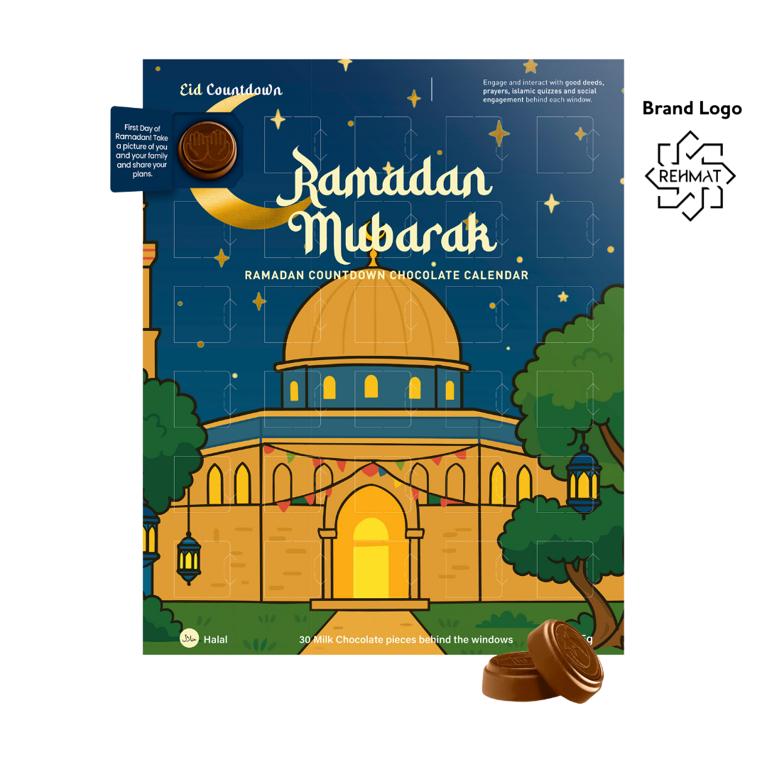 6 Ramadan Advent Chocolate Calendars - Variety Pack