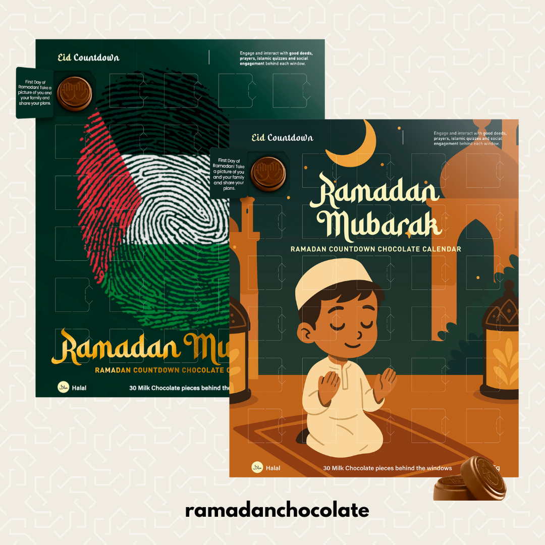 Palestine and Boy Pray - Ramadan Advent Chocolate Calendar