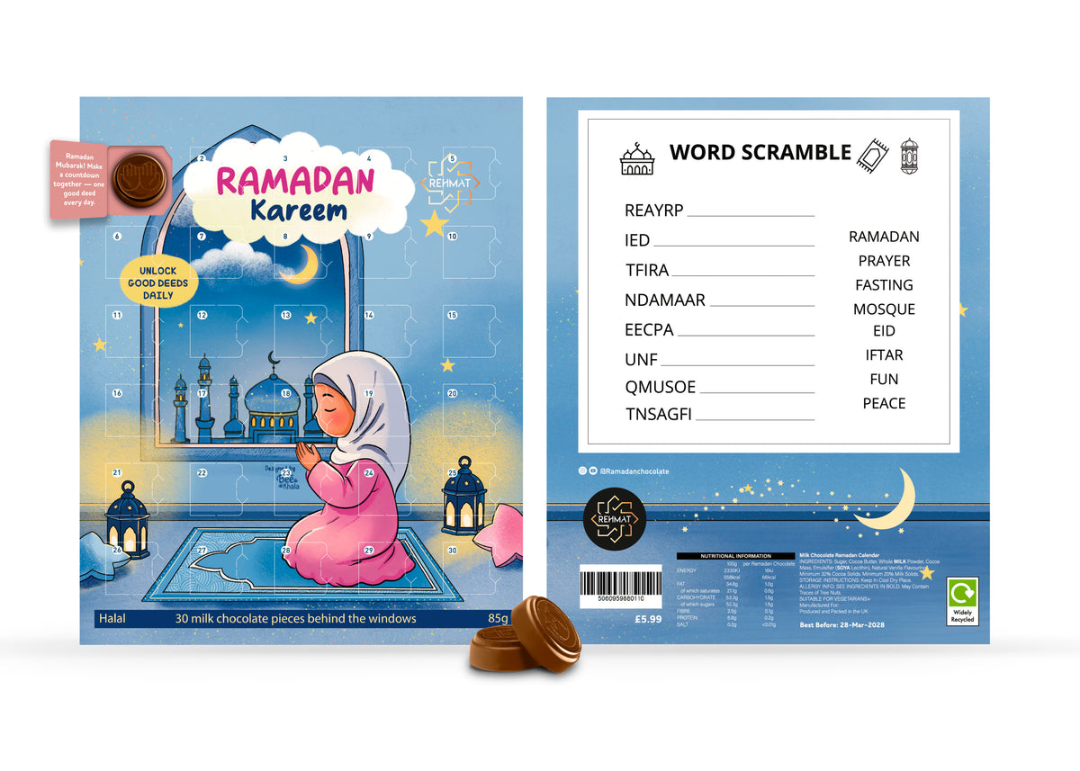 Ramadan Chocolate Advent Calendar - Girl Praying 2027