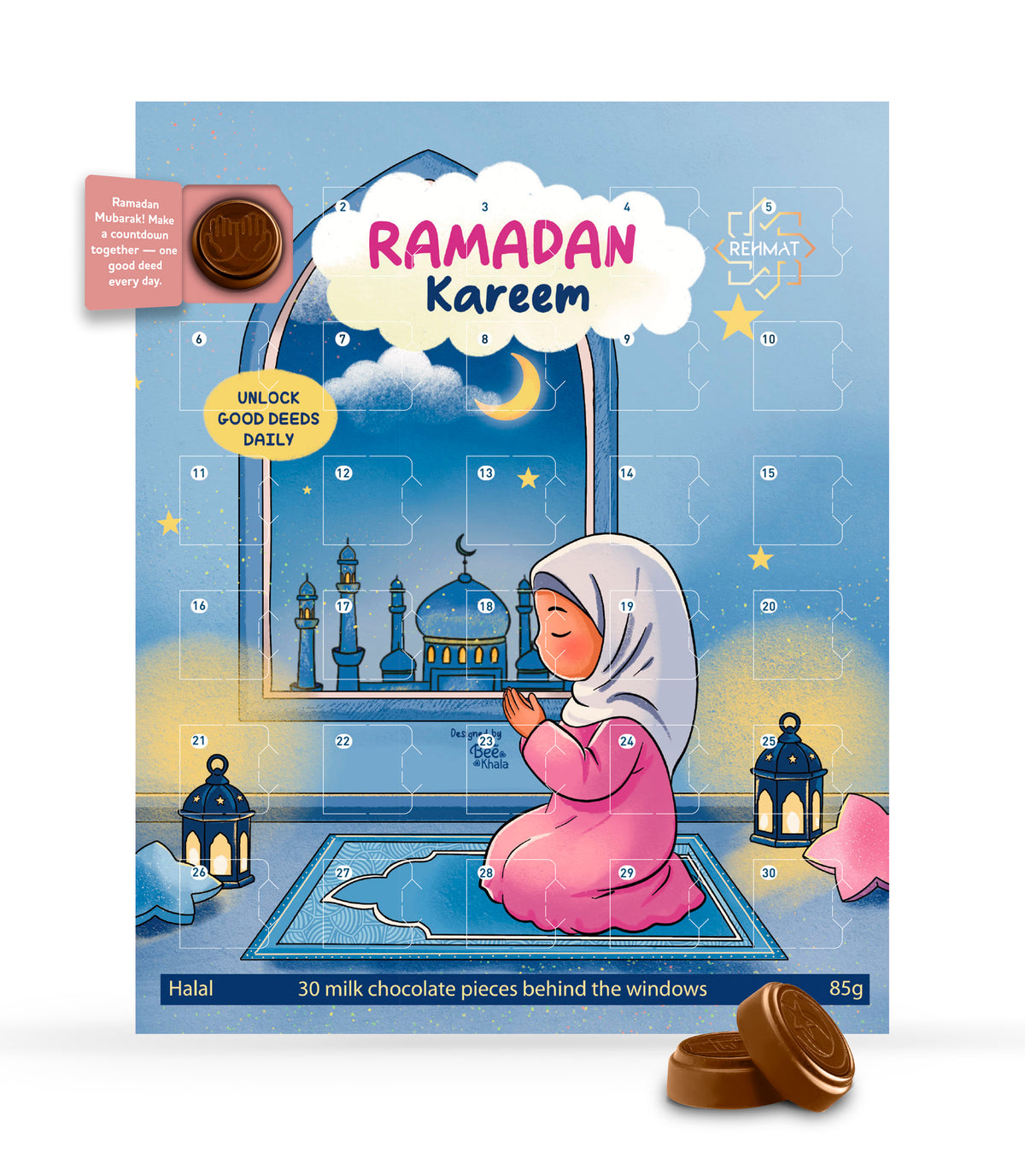 Ramadan Chocolate Advent Calendar - Girl Praying 2027