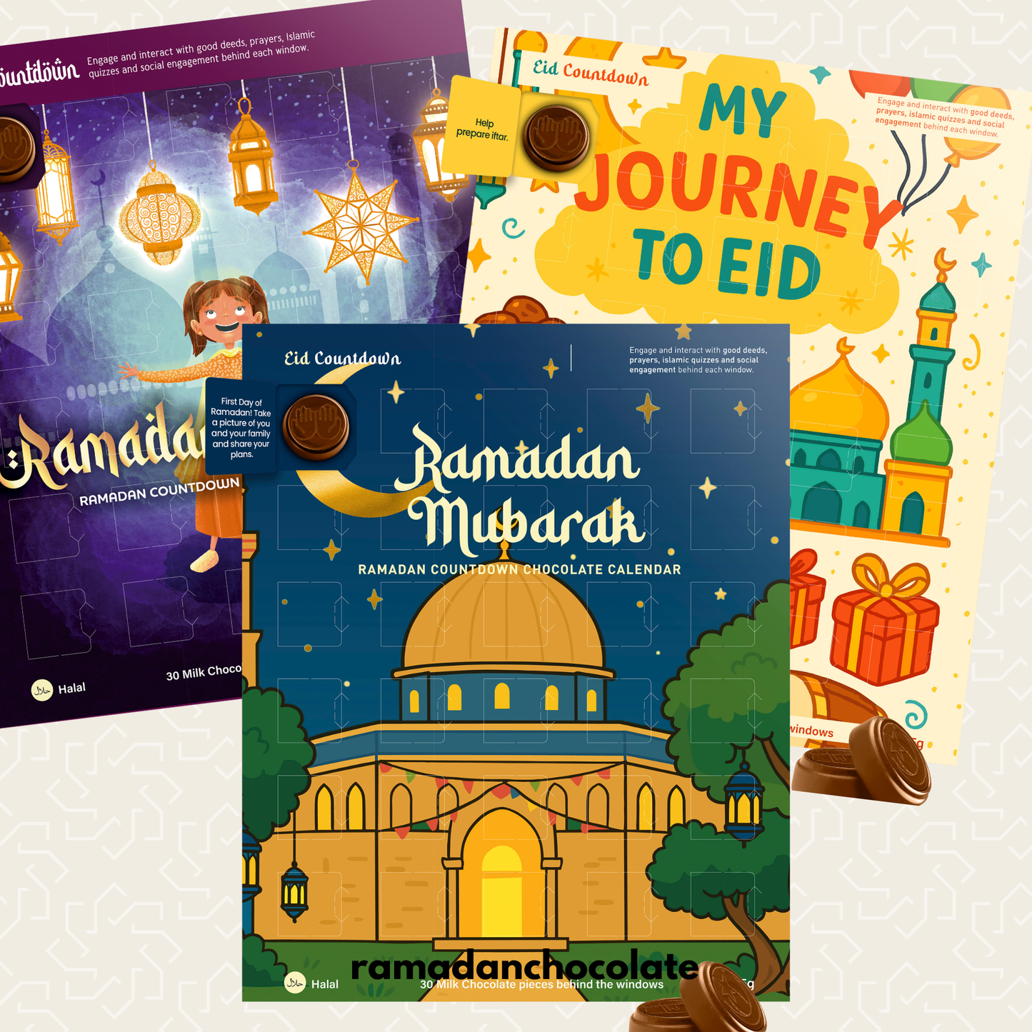 Girl Standing & My Eid Journey & Masjid– Ramadan Advent Chocolate Calendars (3)